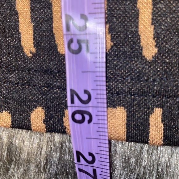 Piccadilly Tan black stripes  women’s tunic sweater top Sz Xs - Picture 6 of 13